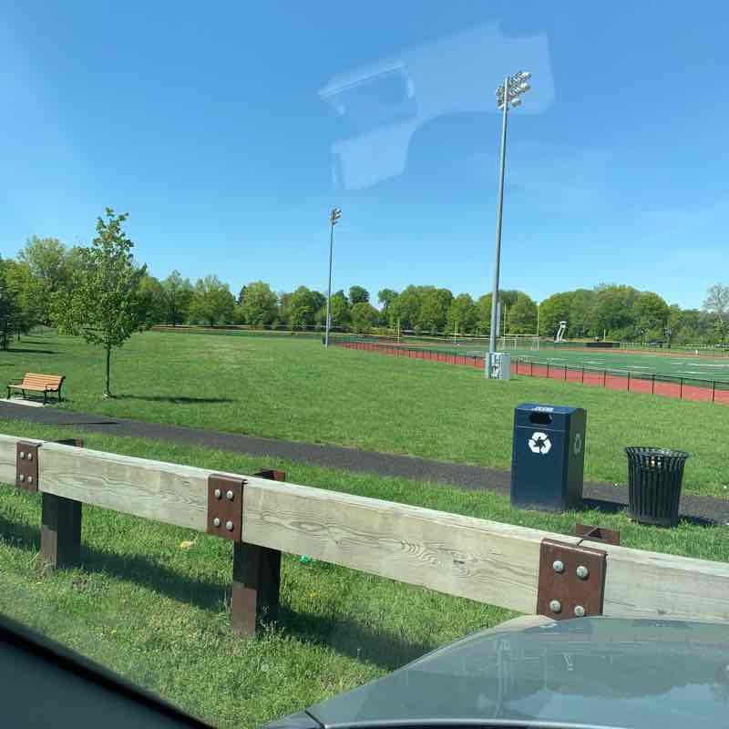Weequahic Park track walking route map in Newark