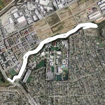 Bluff creek trail next to LMU