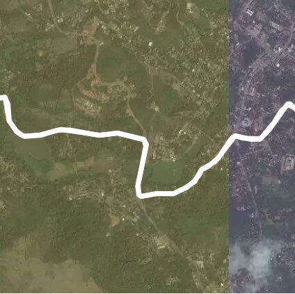 Nature  walking route map in Ponda