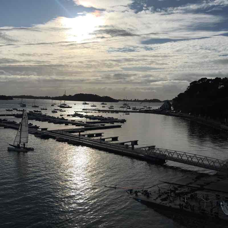 Area don walking route map in Arradon