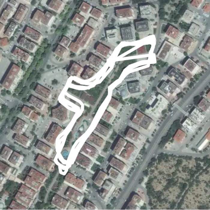 Nene walking route map in Konya