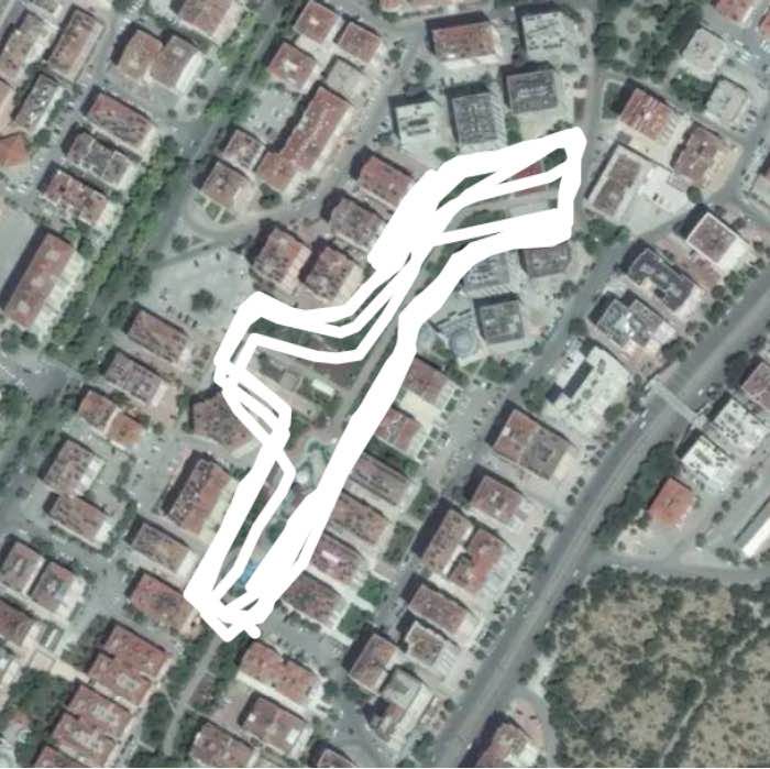 Nene walking route map in Konya