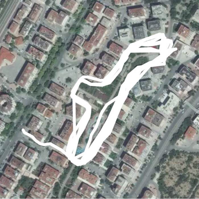 Nene walking route map in Konya