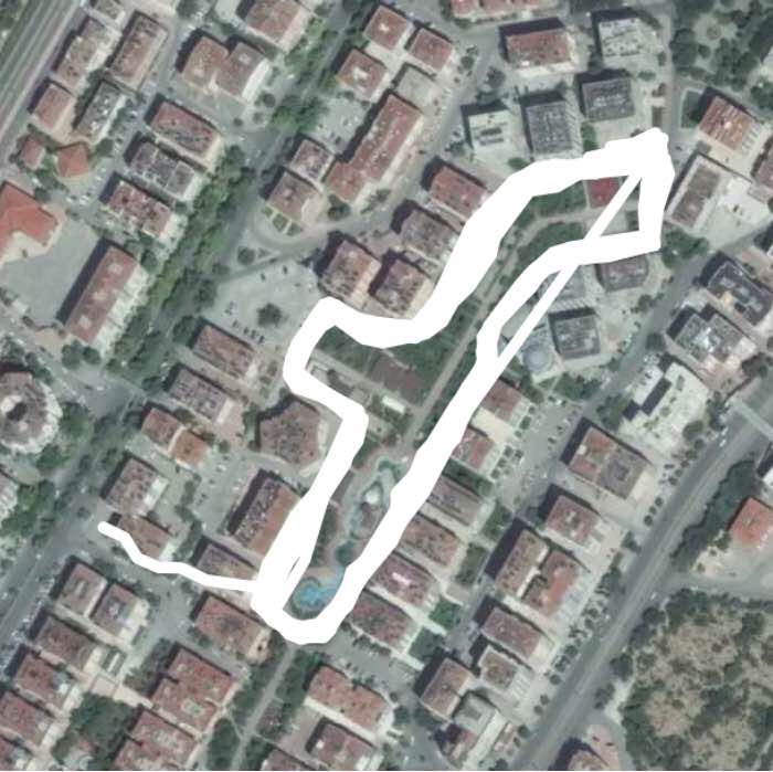 Advise walking route map in Konya