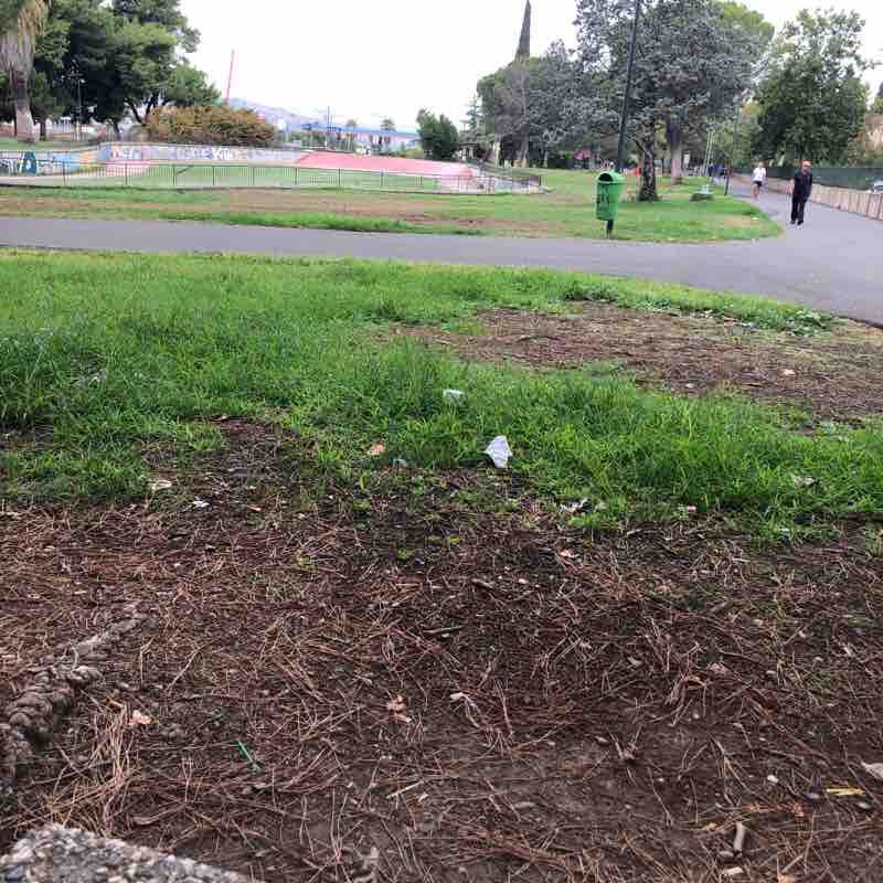 Parco del Sole walking route map in Paternò