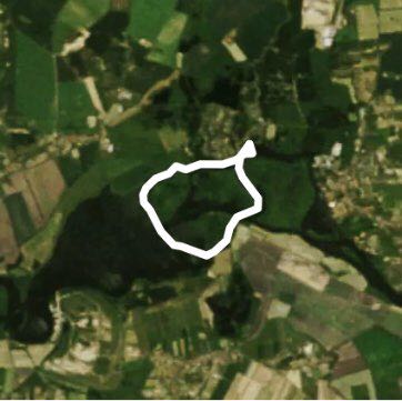 Havel / Trebelsee walking route map in Ketzin