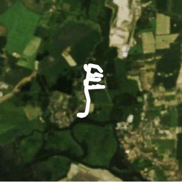 The first trip with the neighbors walking route map in Ketzin