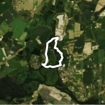 Kayak walking route map in Ketzin