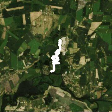 Kayak walking route map in Ketzin