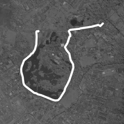 A lake of phoenix walking route map in Taiping