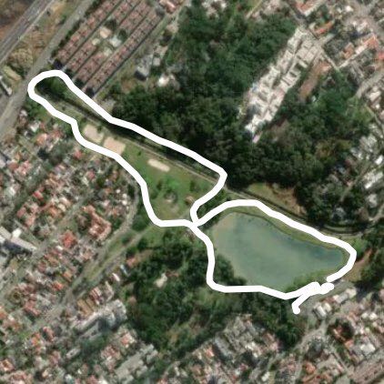 Bacacheri park walking route map in Colombo