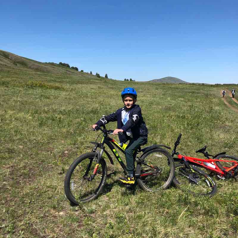 Forest walking route map in Yakty-Kul'