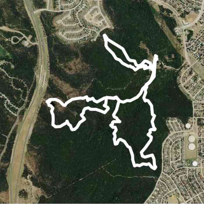 Cedar ridge preserve walking route map in Duncanville