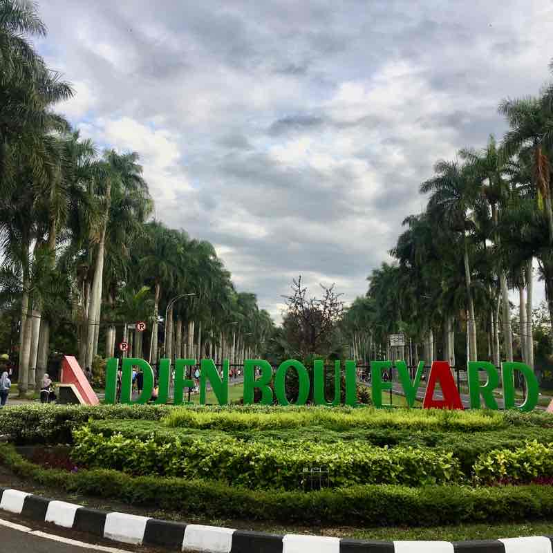 Idjen Boulevard Morning Walk walking route map in Malang