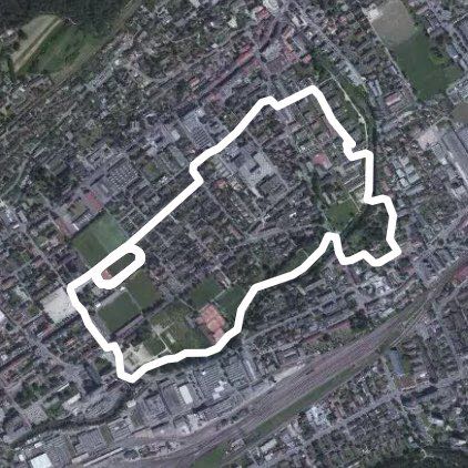 Champagne-island of the suze walking route map in Biel