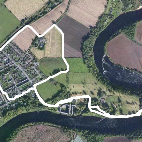 Stanley walking route map in Stanley