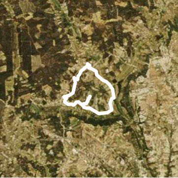 Discovering new ways walking route map in Outeiro da Cortiçada