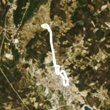 Salinas walking route map in Rio Maior