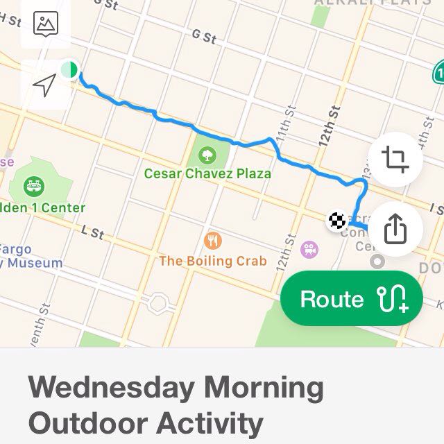 Morning and evening walk to and from train