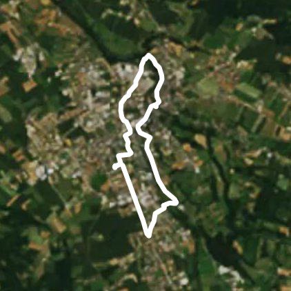 Oloron BIDOS Ste Croix back to Oloron station walking route map in Oloron-Sainte-Marie