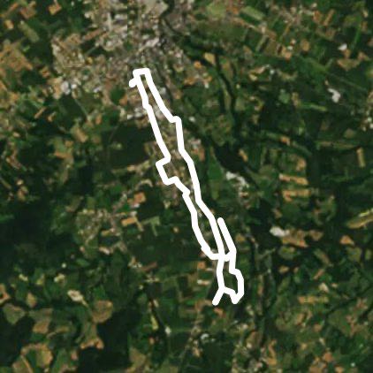 Oloron Sainte Marie district Arros station walking route map in Oloron-Sainte-Marie