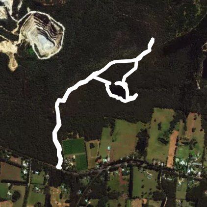 O.T dam walk. Dromana. Victoria.   walking route map in Arthurs Seat