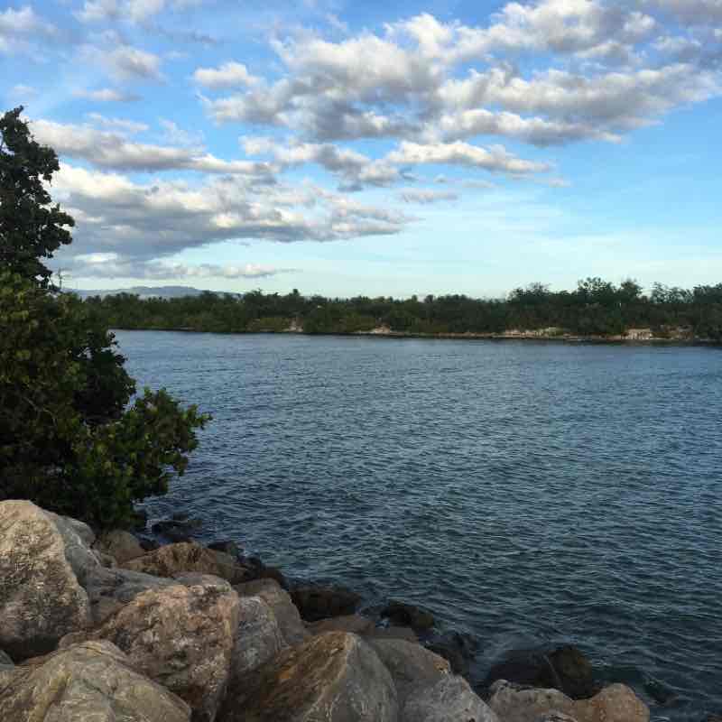 Camino entre costa caribe y Ponce hilton hotel