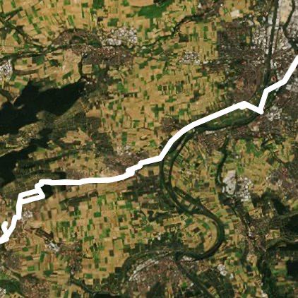 Biking in Heilbronn, Baden-Wurttemberg, Germany walking route map in Brackenheim