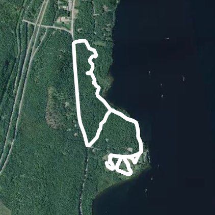 Scroon Manor walking route map in Adirondack