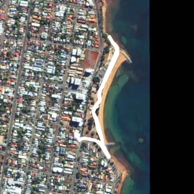 Scarborough, look across th water to Moreton Is.