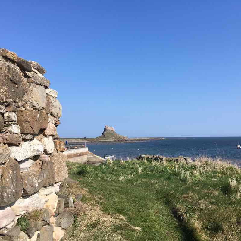 Holy Island Circular walking route map in Holy Island