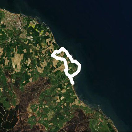 Robin Hood’s Bay Circular walking route map in Robin Hood's Bay