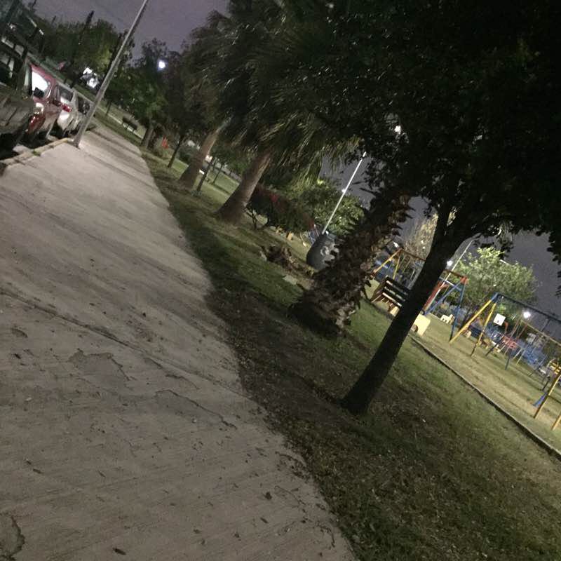 Sunken park walking route map in San Nicolás de los Garza