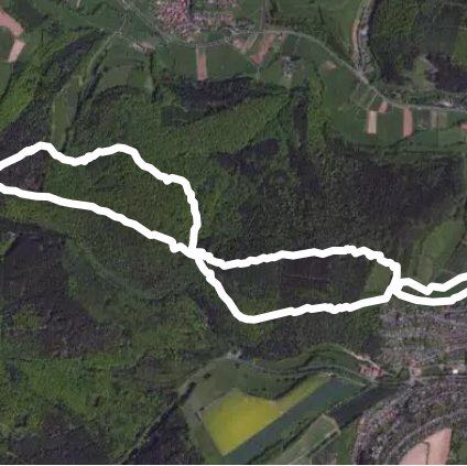 Evening walk walking route map in Bad Hersfeld