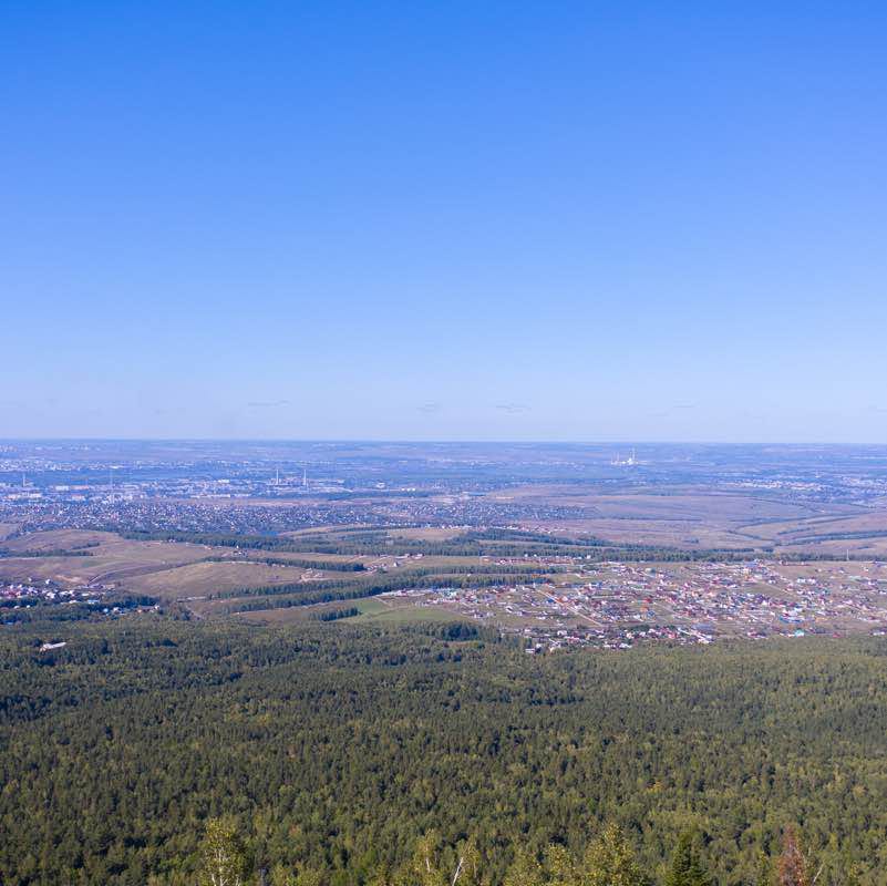 The path to the Black Hill walking route map in Kuznetsovo