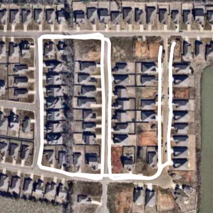 Magnolia Park Mile walking route map in Gurley