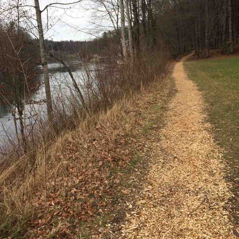 White road walking route map in Aarwangen