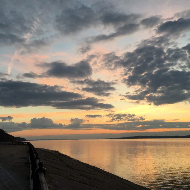 On the waterfront walking route map in Cheboksary
