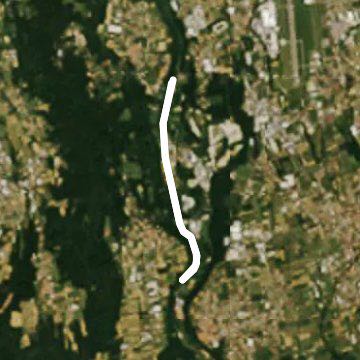 Olona cycle path walking route map in Venegono Inferiore