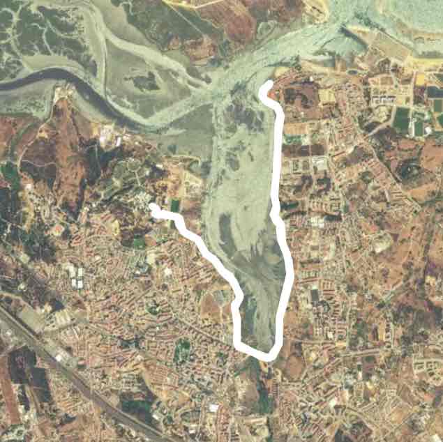 Blackberry Seixal Blackberry walking route map in Arrentela