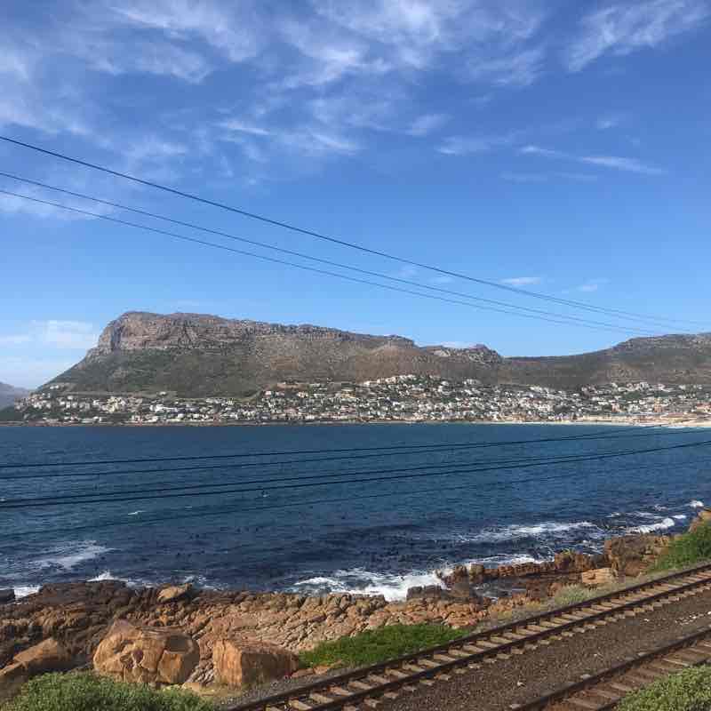 Easy coastal walk from Muizenberg to Fish Hoek .