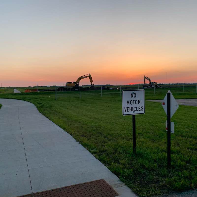 Country feel in the city Cycle Trail West Fargo, North Dakota, USA