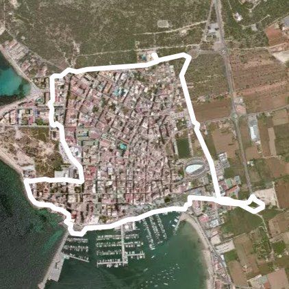 San Antonio de Portmany walking route walking route map in Sant Antoni de Portmany