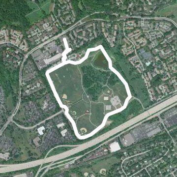 Wilson farm park walking route map in Wayne