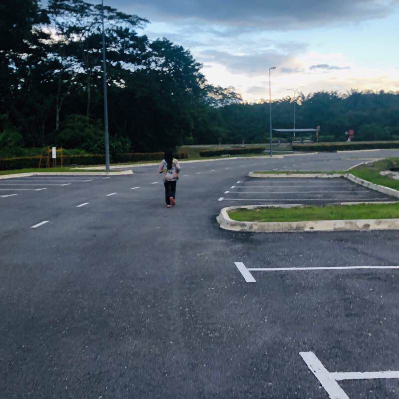 Salak High City Stadium walking route map in Sepang