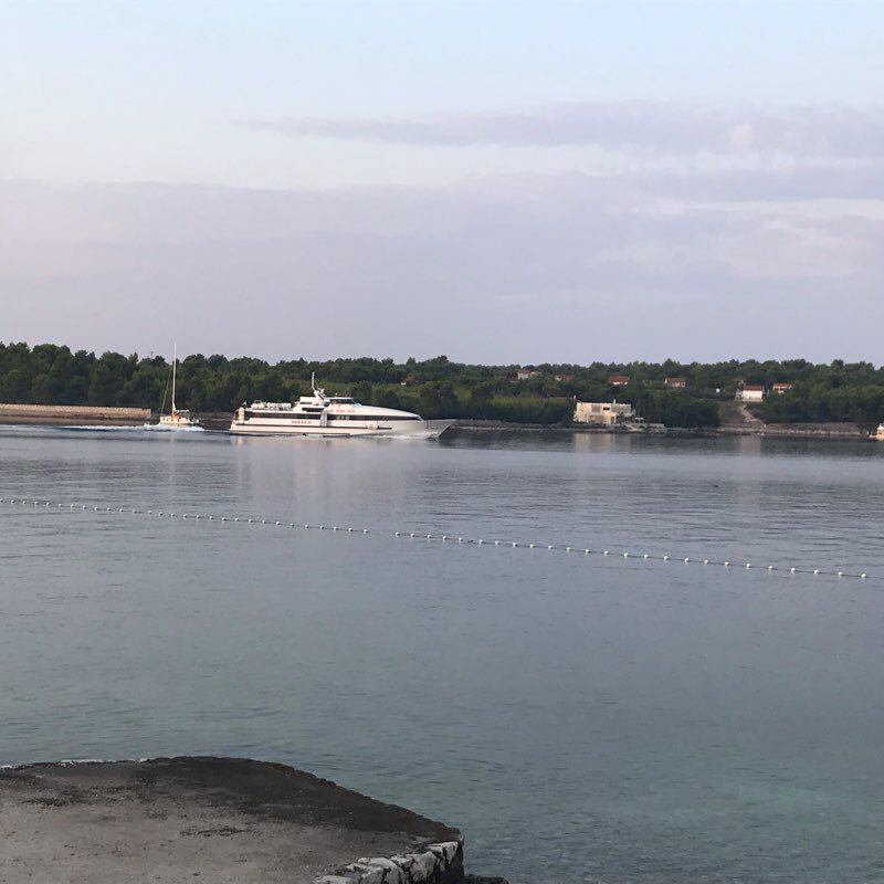 Milna walking route map in Milna