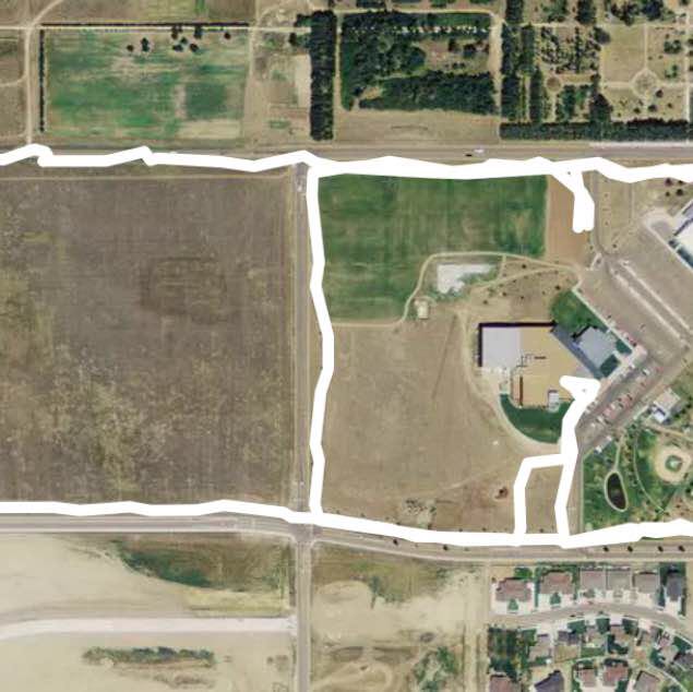 Community center walk walking route map in Dickinson