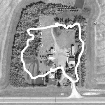 Around yard 2 walking route map in Melfort