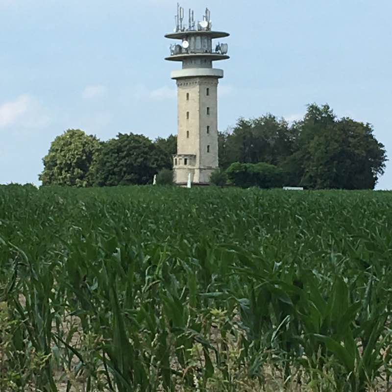 Baumberge tour with Longinusturm walking route map in Senden