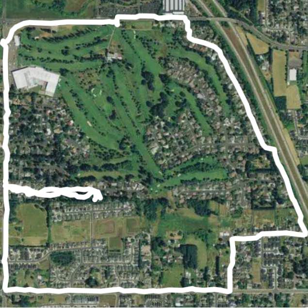 Green Meadows Golf Course Walk Trail Vancouver, Washington, USA Pacer